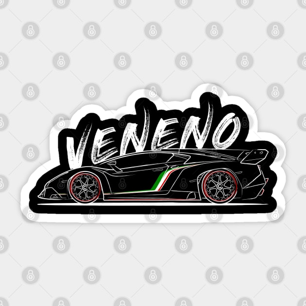 Lambo Veneno Sticker by turboosted